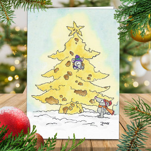 CHEESY CHRISTMAS greeting card by Nicole Janes