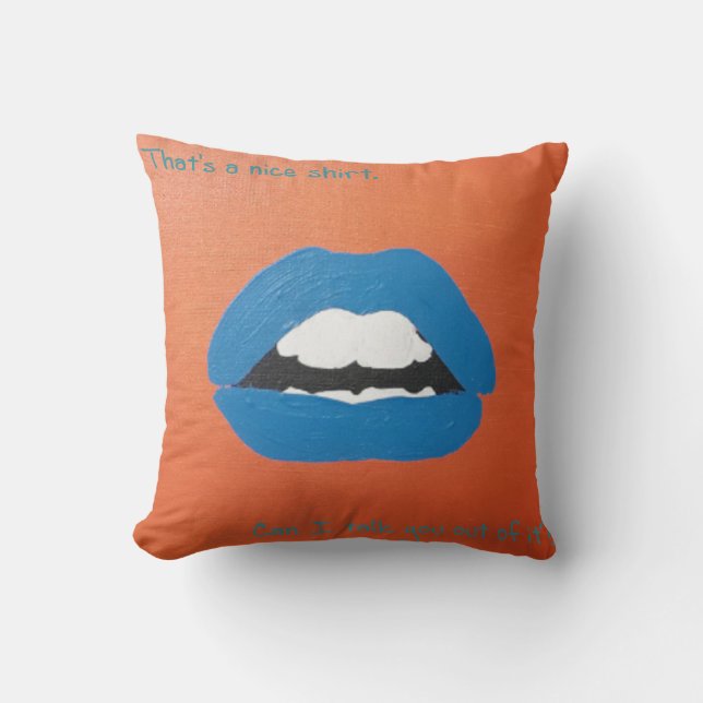 Cheesy Lines for Valentine's pillow (Front)