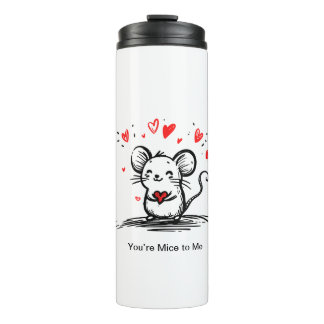 Cheesy Love Mouse Thermal Tumbler