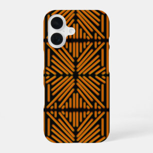 Cheesy Noodle Doodle Art Symmetrical Lined Pattern iPhone 16 Case