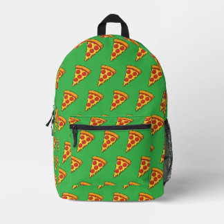 Cheesy Pepperoni Pizza Slice Printed Backpack