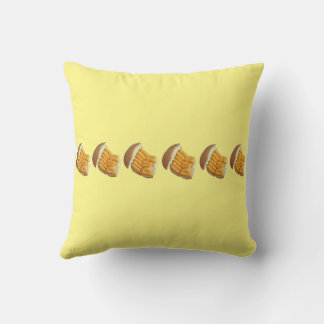 Cheesy Puff Patterned Pillow. Cushion