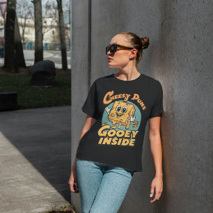 Cheesy Puns Make Me All Gooey Inside –Funny Cheese Tri-Blend Shirt