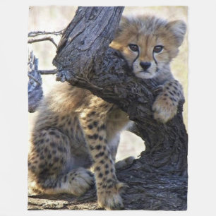 CHEETA CUB FLEECE BLANKET