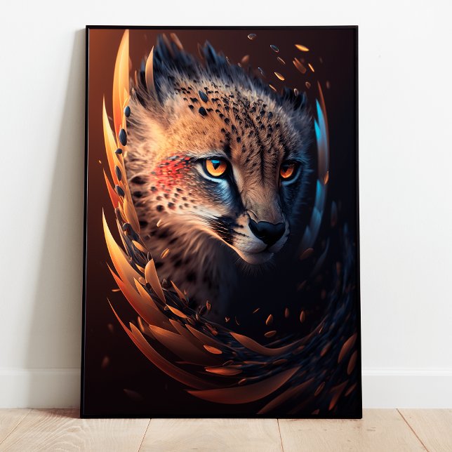 Cheetah Abstract Wall Art Poster (Creator Uploaded)