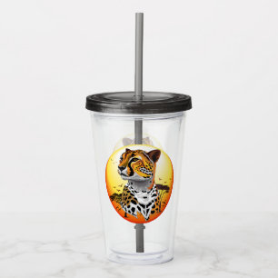 Cheetah African Feline Wild Animal Acrylic Tumbler