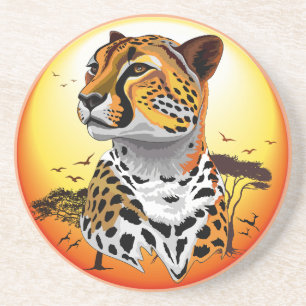 Cheetah African Feline Wild Animal Coaster