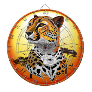 Cheetah African Feline Wild Animal Dartboard