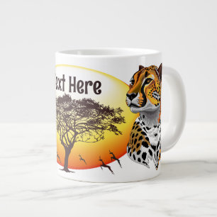 Cheetah African Feline Wild Animal Large Coffee Mug