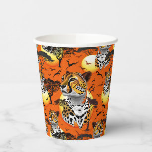Cheetah African Feline Wild Animal Paper Cups