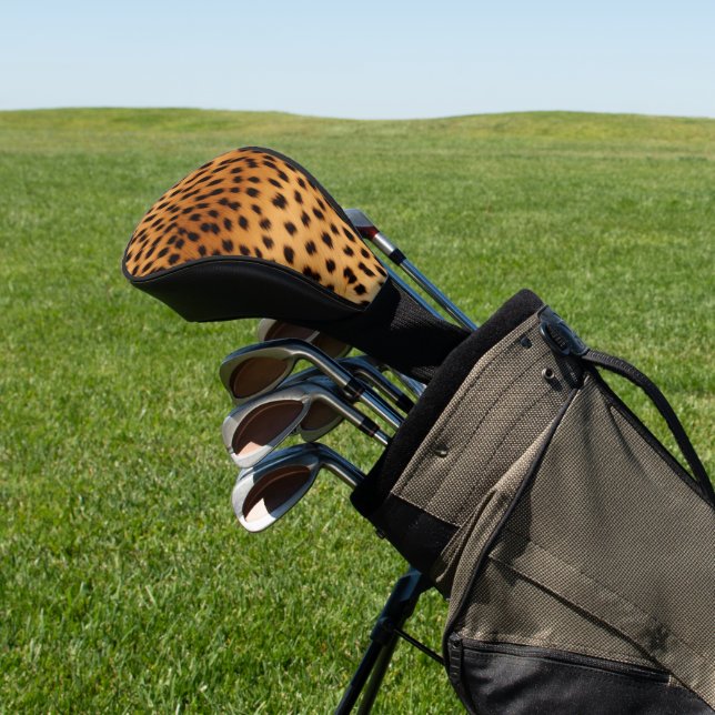 Cheetah Animal Fur Golf Head Cover (In Situ)