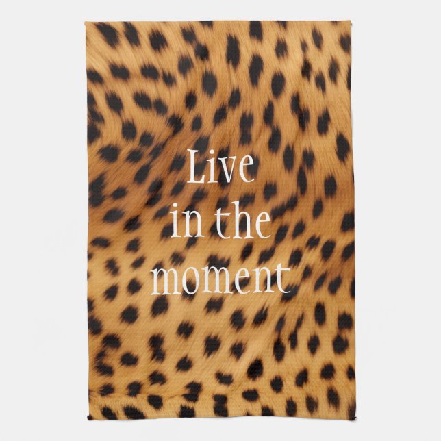 Cheetah Animal Fur Tea Towel (Vertical)