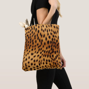 Cheetah Animal Fur Tote Bag
