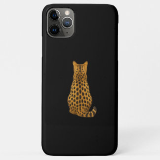 Cheetah Back iPhone Case – Minimalist Wildcat Desi