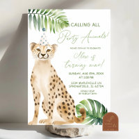 Cheetah boy savanna birthday