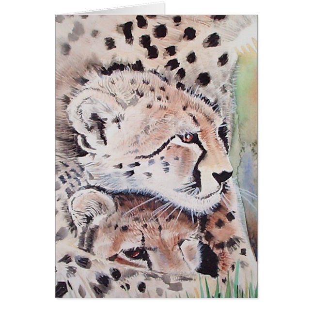 Cheetah Card by Molly Harrison ~ Blank (Front)