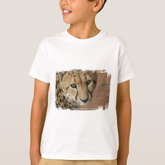 Cheetah Cat Kid's T-Shirt (Front)