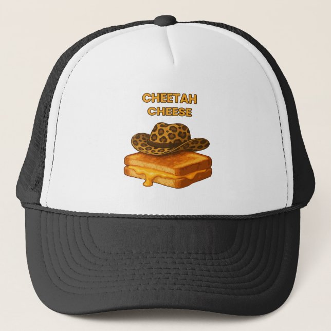 Cheetah Cheese Funny Grilled Cheese Cowboy Hat  (Front)