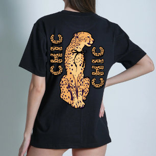 Cheetah Chic Graphic bold modern T-Shirt  Tri-Blend Shirt