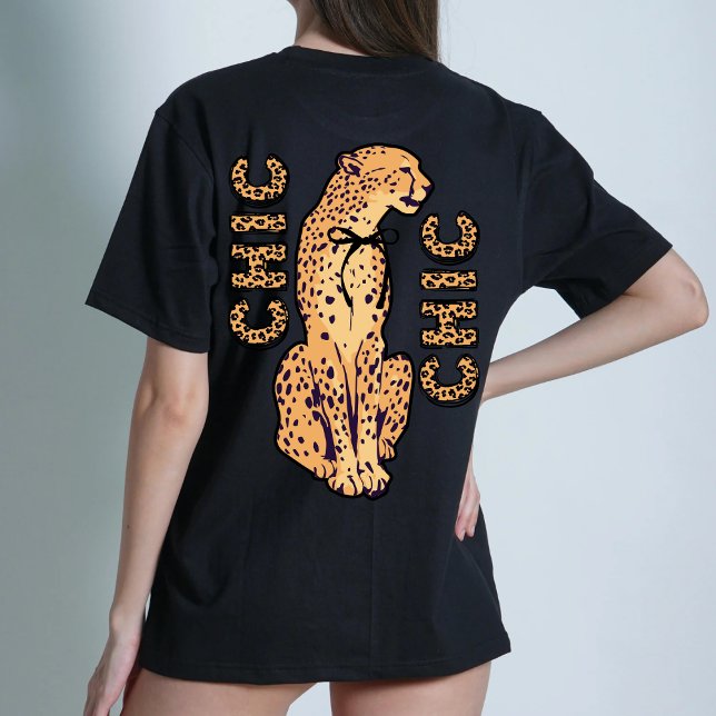Cheetah Chic Graphic bold modern T-Shirt  Tri-Blend Shirt (Creator Uploaded)