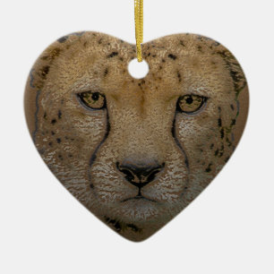 Cheetah Christmas Ornament