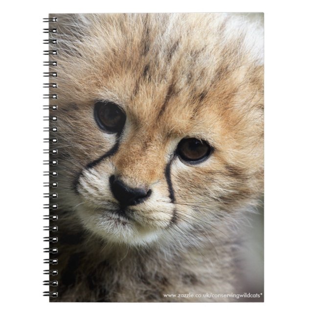Cheetah cub spiral notebook (Front)