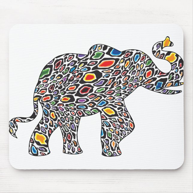 Cheetah Elephant Mouse Pad (Front)