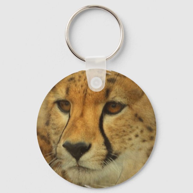 Cheetah Face Keychain (Front)