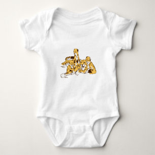Cheetah Family Baby Bodysuit