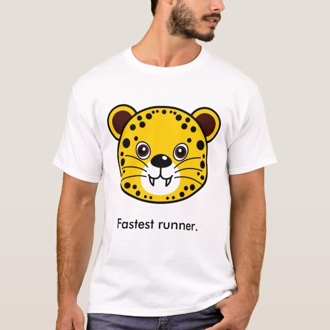 Cheetah: Fastest runner. T-Shirt (Front)