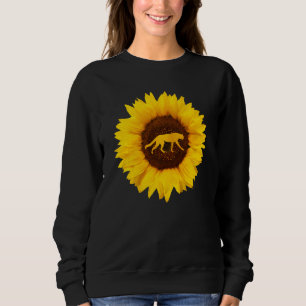 Cheetah For Women Men Cougar Canine Sunflower Sweatshirt