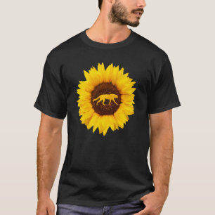 Cheetah For Women Men Cougar Canine Sunflower T-Shirt
