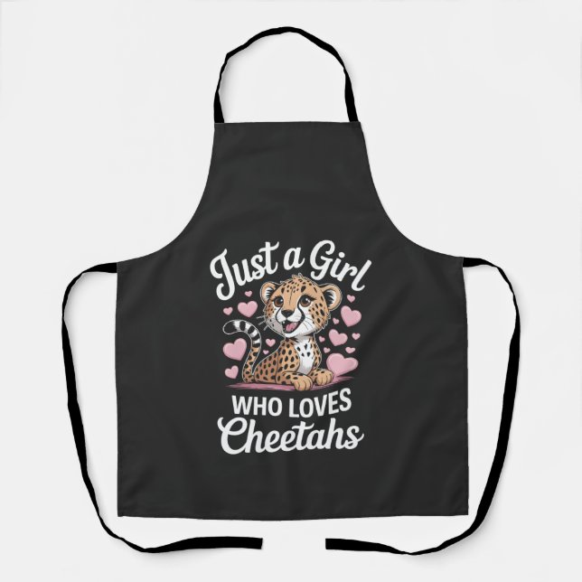 Cheetah Funny Quote  Apron (Front)