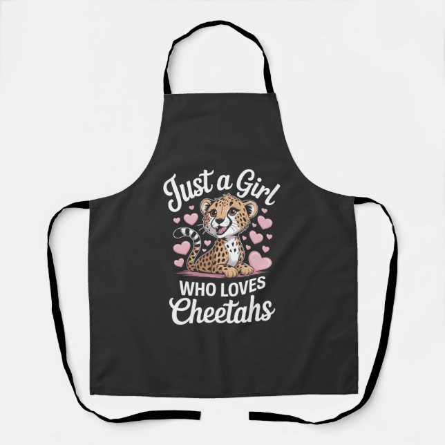 Cheetah Funny Quote  Apron (Front)