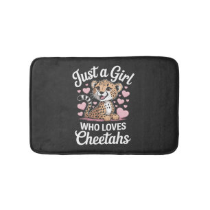 Cheetah Funny Quote Bath Mat