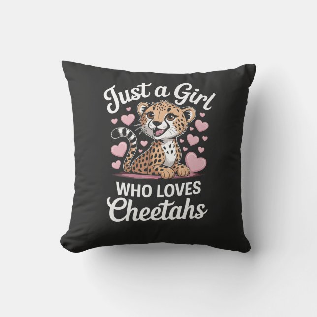 Cheetah Funny Quote  Cushion (Front)