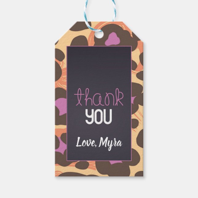Cheetah Gift Tag (Front)
