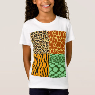Cheetah, Giraffe, Tiger, and Snake T-Shirt