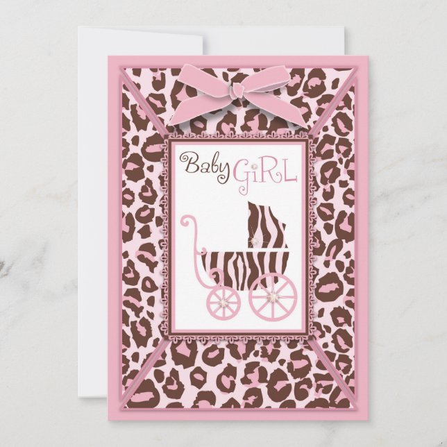 Cheetah Girl Card Pink A2 (Front)