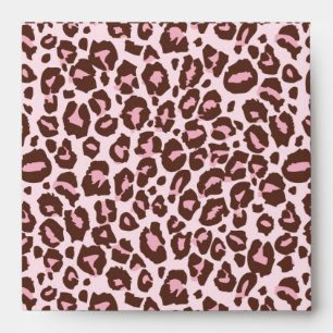 Cheetah Girl Envelope Square Pink