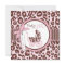 Cheetah Girl Invitation Square Pink B