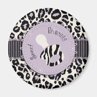 Cheetah Girl Magnet Lilac