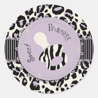 Cheetah Girl Sticker Lilac