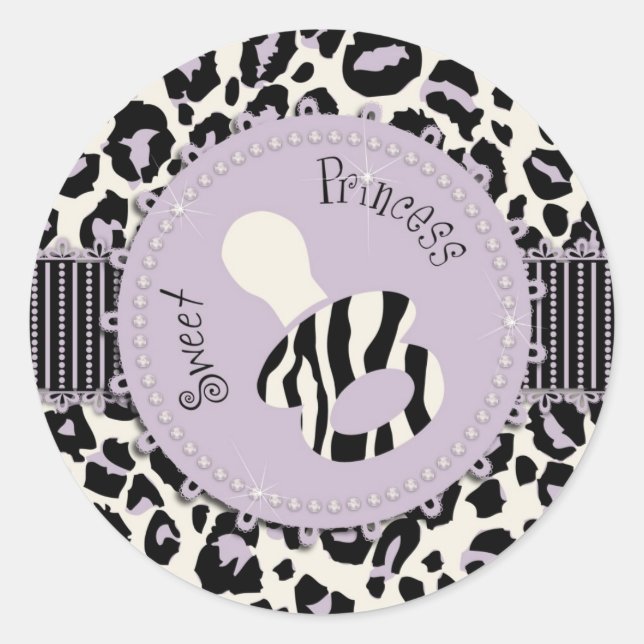 Cheetah Girl Sticker Lilac (Front)