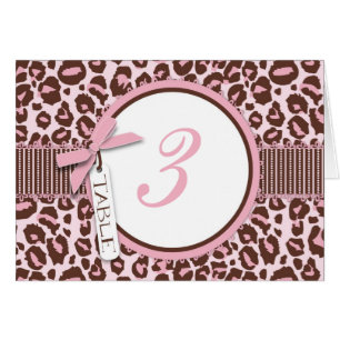 Cheetah Girl Table Card R