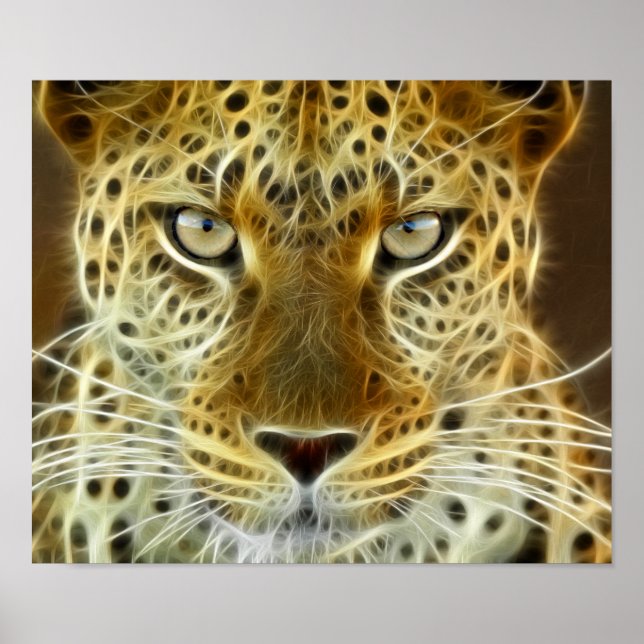 Cheetah Glowing Electricity 2 Poster (Front)