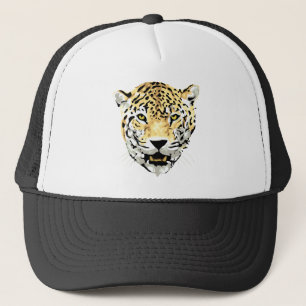 Cheetah Head Drawing Trucker Hat