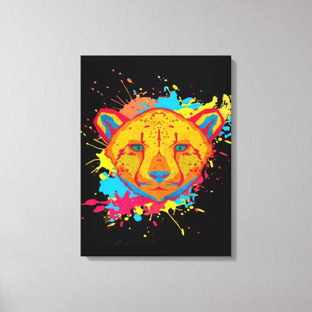 Cheetah Home Decor Wall Art Print (Front)