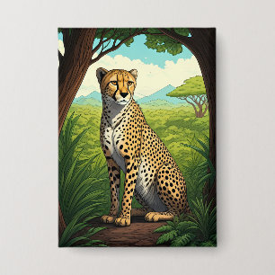 Cheetah in Lush Forest