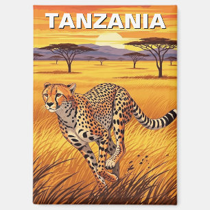 Cheetah in Serengeti National Park Tanzania Magnet